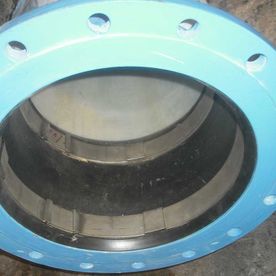 Pressure pipe with liner-end seal