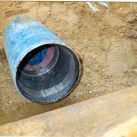 DN 247 steel with liner-end seal, water for fire fighting
